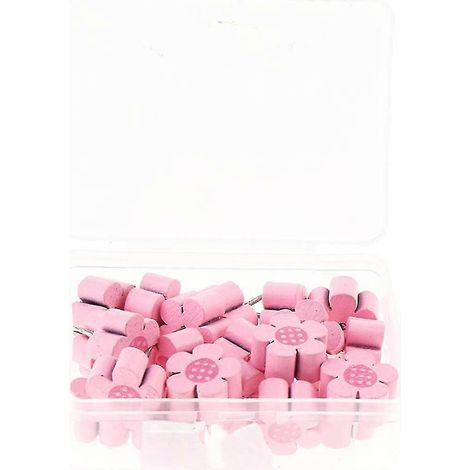 Lot de 20 punaises à motif floral pour tableaux d'affichage/en liège-Pink