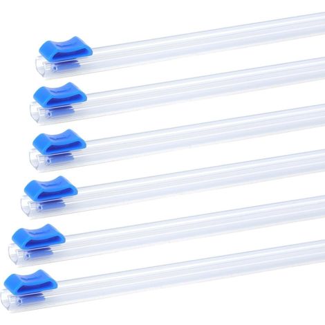 6 PCS Dérouleur Universel de film Alimentaire, 33cm Derouleur Film Alimentaire, Distributeur Papier Aluminium et Film, Découpeur de Film Plastique pour Film Étirable, Aluminium, Papier Cuisson (1/5)