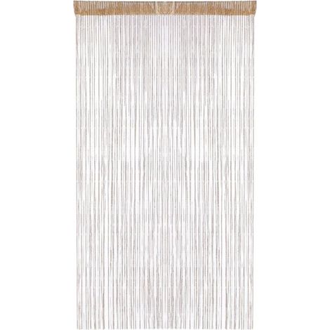 Perlenbesetzter Türvorhang - 200 × 91 cm Lange gelbe Quaste an einer leicht glänzenden Zierkordel. Geeignet für Fenstergitter.
