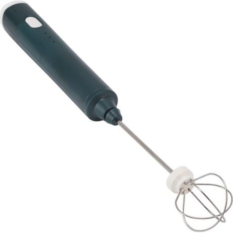 Byshayne – Elektrischer Mini-Rührer – Kabelloser Schneebesen – Küchenmixer mit 3 Rührmodi – Schwarzgrün – Schneebesen aus Edelstahl – Geeignet für... (1/5)