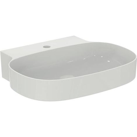 Lavabo IS Linda-X 1 vasque sans trop-plein 600x500x135 mm poli blanc