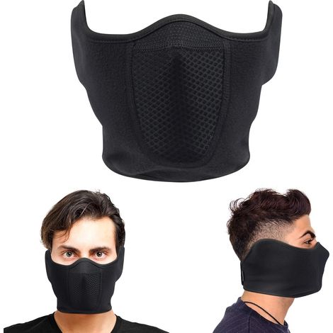 Masque de cyclisme pour l'extérieur, idéal pour l'automne et l'hiver, le ski, la protection des oreilles et contre le gel, avec une capuche chaude et moelleuse pour les sports d'hiver.