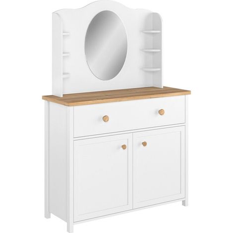 Coiffeuse Romelbo 117 , Miroir, 171x110x42cm (1/5)