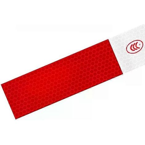 Autocollants réfléchissants pour carrosserie de voiture - Film rouge et blanc, 100 pièces (1/3)