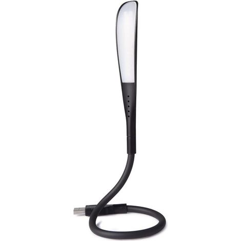 Lampe de lecture USB à intensité variable avec 3 niveaux de luminosité et interrupteur tactile pour ordinateur portable/PC [Classe énergétique A+]