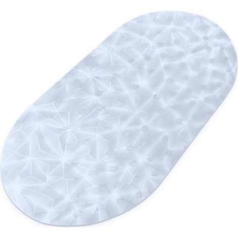Tapis de Baignoire Antidérapant,Résistant à la moisissure,Très Long,Antibactérien,BPA,sans phtalate de Latex,Lavable en Machine,Idéal pour Les Enfants,40x100cm (Transparent)-Fei Yu (1/4)