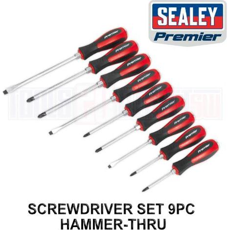 Sealey Premier Hammer-Thru Screwdriver Set 9pc AK4934 (1/2)