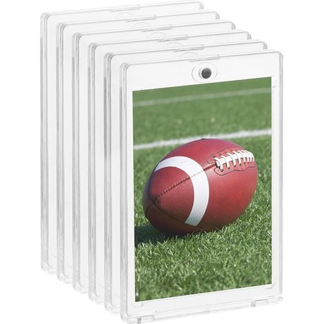 6PCS Protèges Cartes Magnétique, Taille Standard, pour Carte Pokemon Toploader PTCG YGO Cartes Magic (1/5)