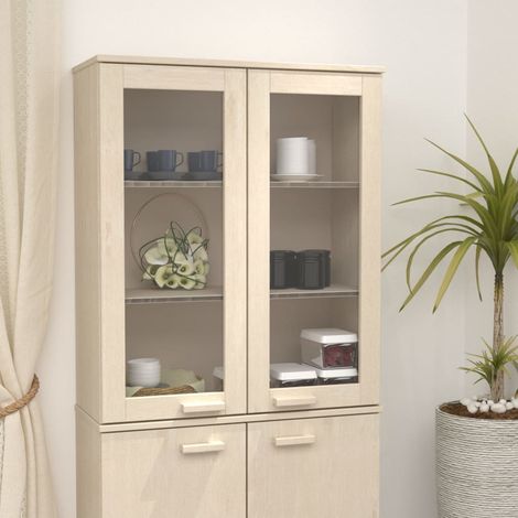 Dessus de buffet/Enfilade Vintage,Meuble de rangement HAMAR Marron miel 85x35x100 cm Bois de pin -TZ72222 (1/5)