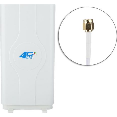 Antena de placa SMA ultrarrápida para interiores 4G LTE de 88 dBi y alta ganancia, de 800 MHz a 2600 MHz. (1/5)
