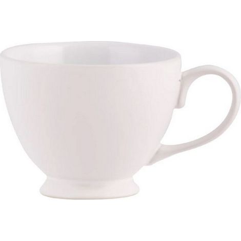 Set of 6 Teacups - Stoneware - L15 x W11 x H9 cm - White