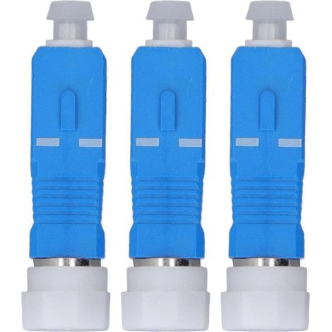 Lot de 3 adaptateurs de connecteurs à fibre optique SC mâle vers FC femelle monomode pour wattmètres optiques