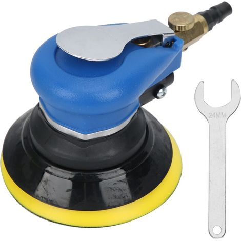 Jeffergarden Polisseuse pneumatique 5 pouces avec patin de ponçage, dispositif de ponçage pneumatique, ergonomique, usage général-DOU