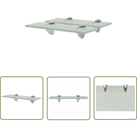 The Living Store Schweberegale 2 Stk. Glas 30x20 cm 8 mm - Wandregal - Glasregal - Badezimmerregal - Dekoratives Regal - Modernes Regal (1/5)