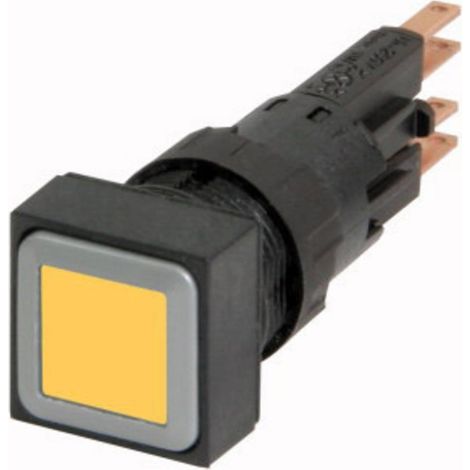 EATON Q18LT-GE/WB ILLUMINATED PUSHBUTTON ACTUATOR, AMARILLO, MOMENTARY, CON FILAMENTO LAMP, 24V, 1.8 CM X 1.8 CM X 5.9 CM