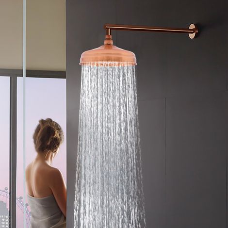 Soffione doccia acciaio inox 304 20x20cm 8", soffione doccia pioggia acciaio inox (1/5)