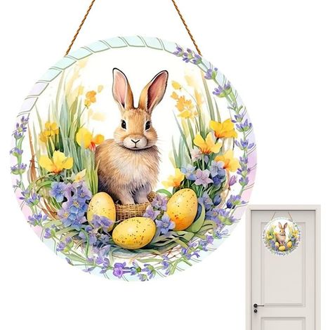 Pendentif de Pâques en acrylique, bijou 2D en acrylique, décorations festives de Pâques (1/5)