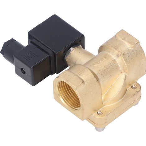 Messing-Magnetventil G3/4, normalerweise geschlossen, 2-Wege, 2-Positionen, Hochdruck, Membranventil, für Wasser und Luft, 220 V Wechselstrom (1/5)