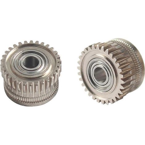 Extruderzahnrad komplett aus Metall, vernickelt, hochfest, Filamentantriebszahnrad, kompatibel mit Creality K1/ (1/4)