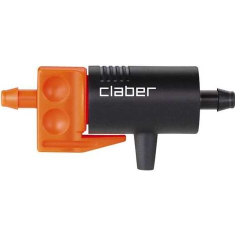 Claber Gotero en Línea Ajustable 0-6 L/H para Microtubo 4/6 Mm - Ud. 10 (Art. 91217)