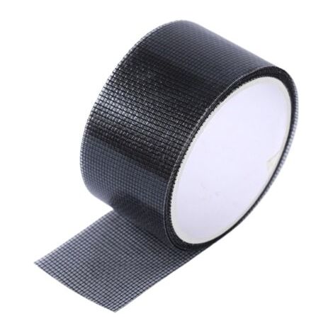 5 cm breites Bildschirmreparatur-Klebeband, 2 Meter/Packung, stark haftend, wasserdicht, aus Glasfaser, Sofortabdeckung, abnehmbares Gitter (schwarz, 2 Stück)