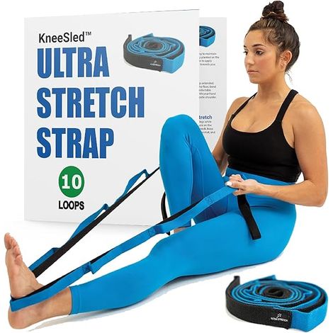 Bandes D'Étirement - 10 Boucles Réglables - Pour Rééducation Physique Et Exercices De Flexibilité - Usage Domestique Et Clinique - 1 Pièce (1/5)