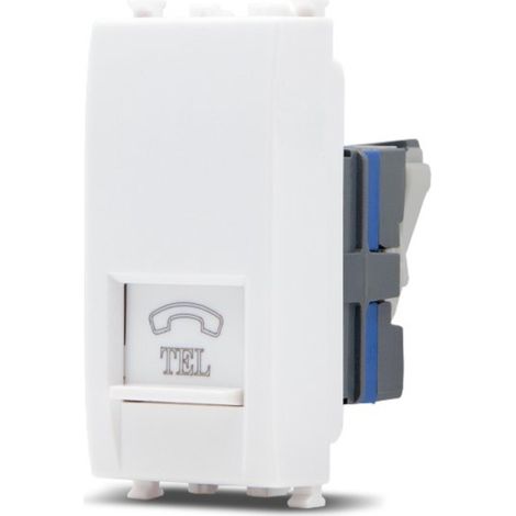 Frutti elettrici compatibili con supporti Vimar Arké bianco interruttore presa pulsante schuko deviatore  Presa Tel