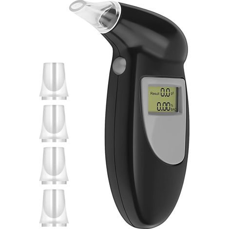 Testeur d'alcoolémie numérique, avec embouts buccaux 4 pièces
