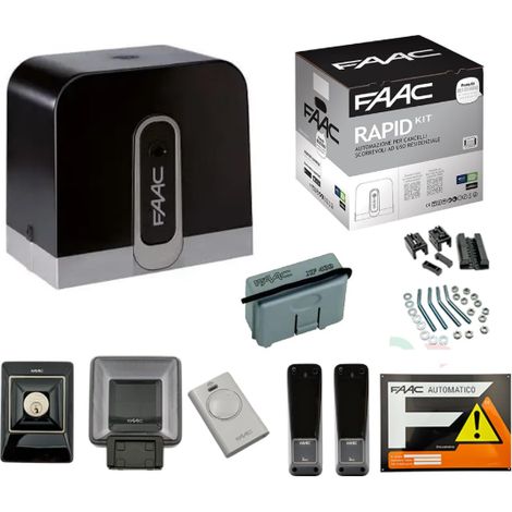 FAAC C720 RAPID KIT SAFE 400 kg 24v 1059995 Automazione Per Cancello Scorrevole