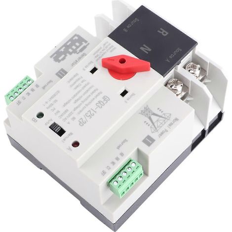 Automatischer Umschalter Dual Power 2P Flammhemmender Leistungsumschalter für Generator AC220V 8
