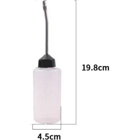 unidades,Engrasador para máquina de coser,Plástico,Lata de aceite vacía,Dispensador de aceite para máquina de coser,120 ml,Blanco (1/4)