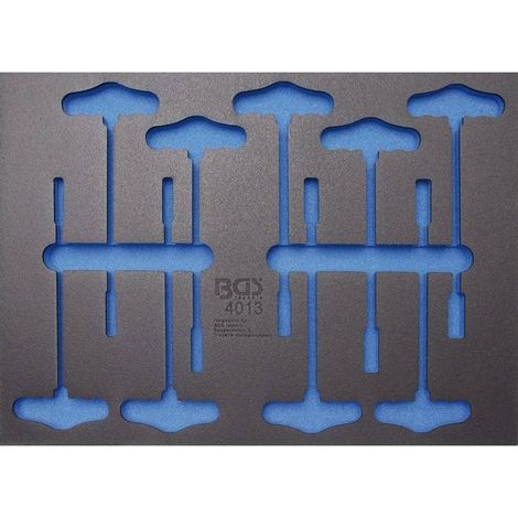 Insert de Servante d Atelier 3/3 Vide - 40,9 x 3,9 x 57,7 cm - Compatible Art. 4013 - Organisation Optimale - D-Work