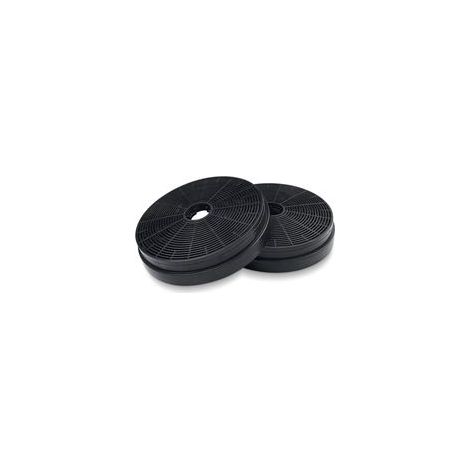 2x Filtre Hotte Aspirante, Ø175 mm Filtre à Charbon Actif Extracteur de Cuisine Recyclage Air de Remplacement Recirculation Filtrant pour Respekta Miz0031, Klarstein, Pkm Co4 (1/5)