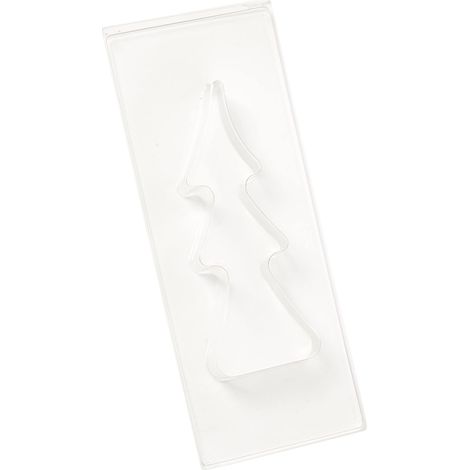 Rayher 36063000, Stampo in plastica, Albero di Natale, 9,5 x 25 cm, profondità 3,5 cm, PET, Trasparente, 4.5 x 2.1 x 0.35 cm (1/4)
