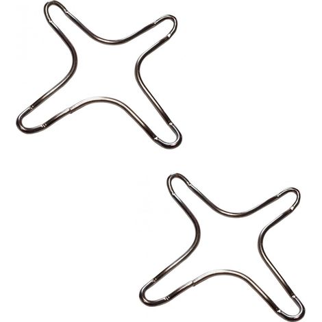 RIDUZIONE GRIGLIA CUCINA GAS COLORE INOX UNIVERSALE CAFFE CM 16 X 16 MEDIA  2 PZ (1/2)