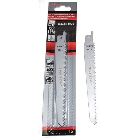 Reciprocating Sabre Saw Blades R644D 150mm Long High Carbon Steel HCS 5 Pack (1/2)