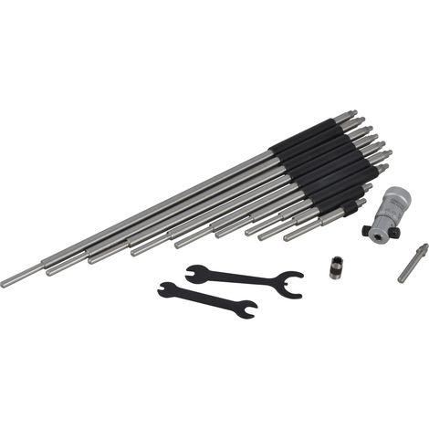 Starrett BR462 124MBZ Inside Micrometer Set 50-300mm (10 Rods) for Precise Internal Measurements