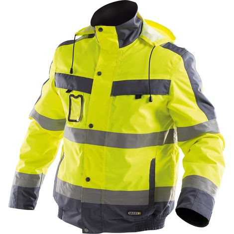 Dassy Warnschutz Winterjacke Lima Gr. XS neongelb/zementgrau (1/2)