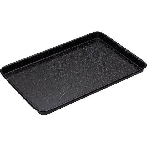 KitchenCraft MasterClass Vassoio da forno de Acciaio da 1 mm de con Smalto Vitreo Resistente 40 x 27 x 2 cm (1/5)
