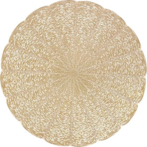 Set de Table Rond "Nest" 38cm Or (1/5)