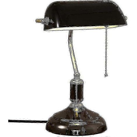 Lampe de table rétro pour chambre, lampe de bibliothèque ancienne à chaînette (1/5)