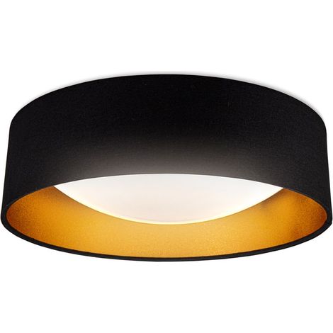 Deckenlampe Ø40 cm - 18W, 2200lm, LED, neutralweiß, schwarz-gold