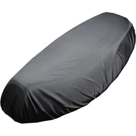Coprisella per moto, coprisella universale per moto in tessuto Oxford impermeabile, protezione solare per esterni, coprisella elastico per moto, nero XL - Crezuo