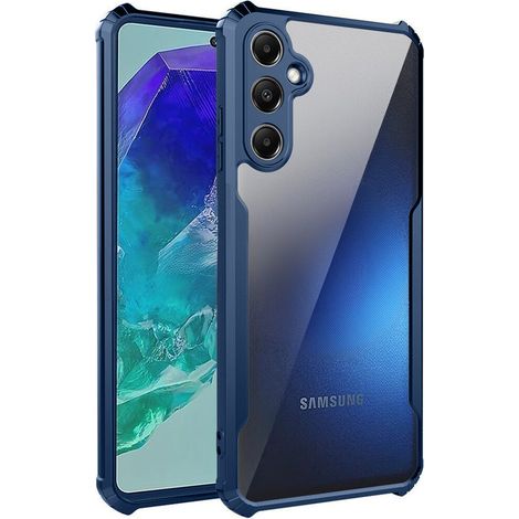 Schutzhülle für Samsung Galaxy M55 5G, stoßfest, Hybrid, blau (1/4)