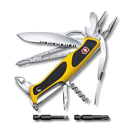 Coltello multifunzione Victorinox RangerGrip 174 giallo acciaio (1/4)