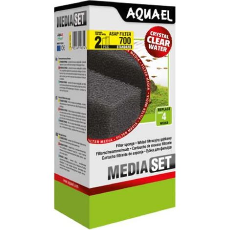 Esponja filtro acuario Aquael asap 700 filtración mecánica biológica (1/2)