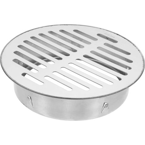 Siphon De Sol Ronde Amovible Acier Inoxydable Filtre Pour Siphon De Sol Balcon Jardin Usage Extérieur (1/5)