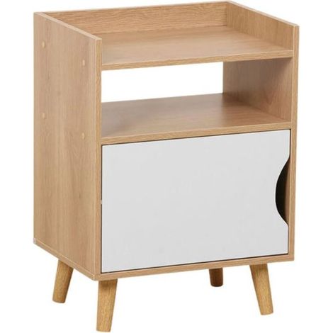 Mesas Auxiliares - Mesita Auxiliar Nive C/Puerta Madera 40 x 30 cm (1/5)