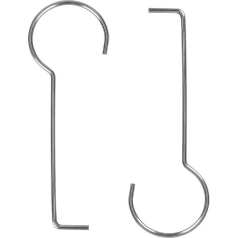 Lot de 2 clés de vidange en acier inoxydable - Crochet de levage - Extracteur de grille de vidange - Clé de levage pour caniveau de douche (1/4)
