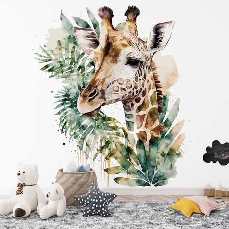 Papier peint panoramique Enfants - Girafe - 260 cm x 167 cm (1/4)